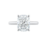 Cushion Cut Diamond Solitaire Engagement Ring
